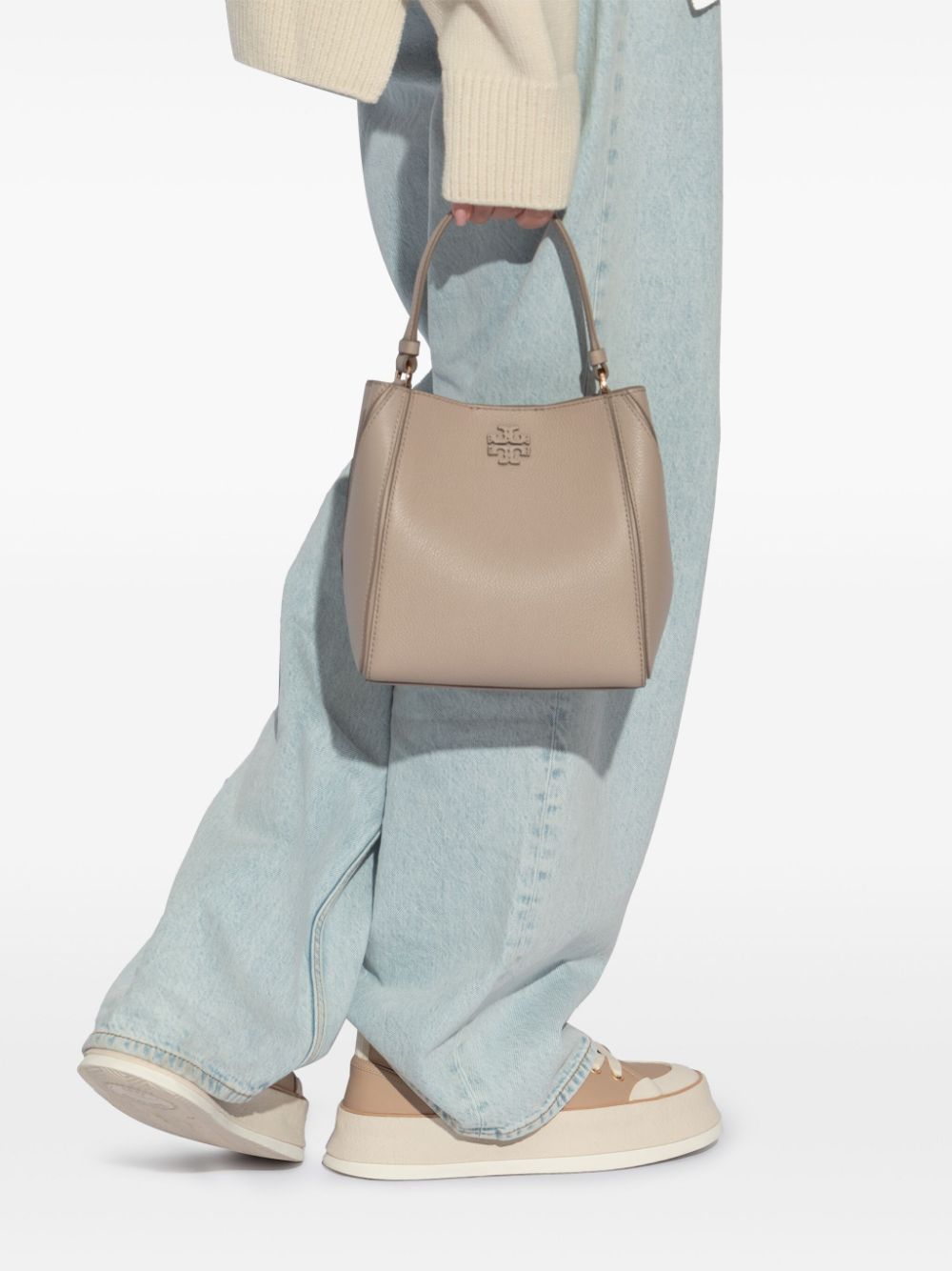 Tory Burch Leather Mcgraw Small Bucket Bag Glam Steals