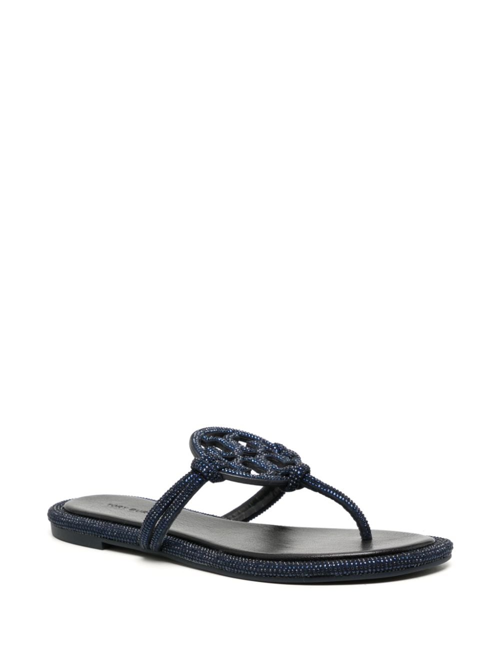 Tory Burch Leather Miller Thong Sandals Glam Steals
