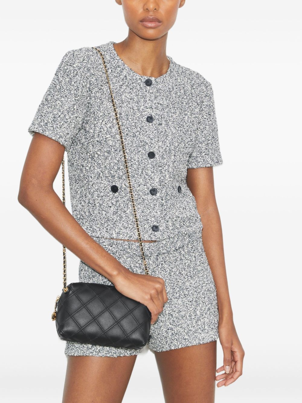 Tory Burch Leather Small Fleming Crossbody Bag Glam Steals