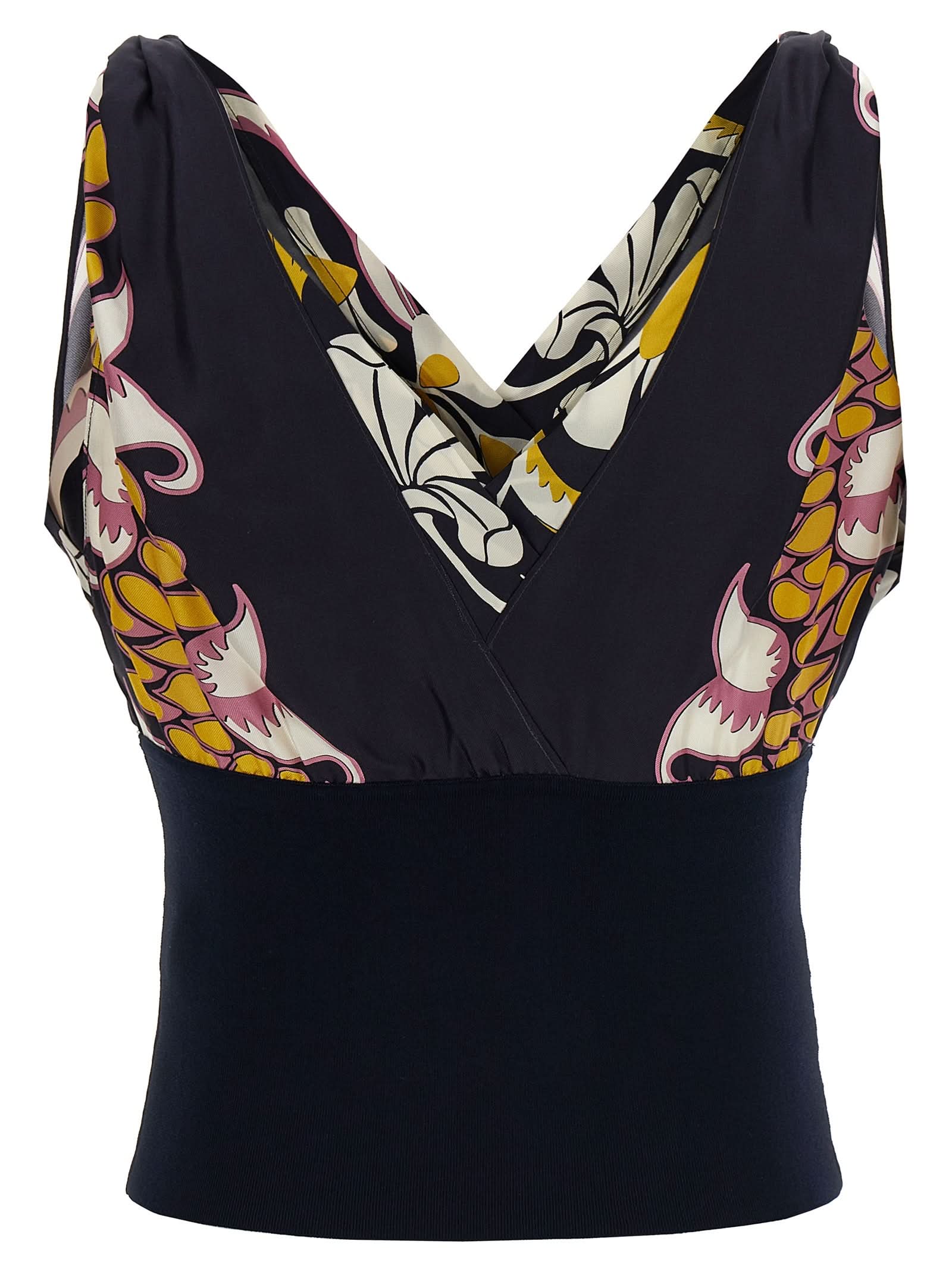 Tory Burch Silk Printed Top Glam Steals