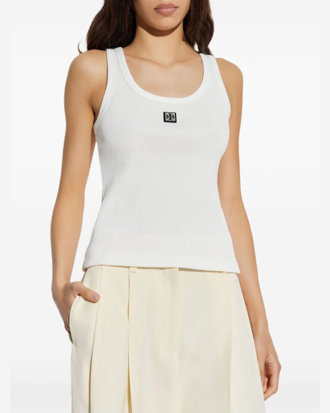Tory Burch White Top Topwear
