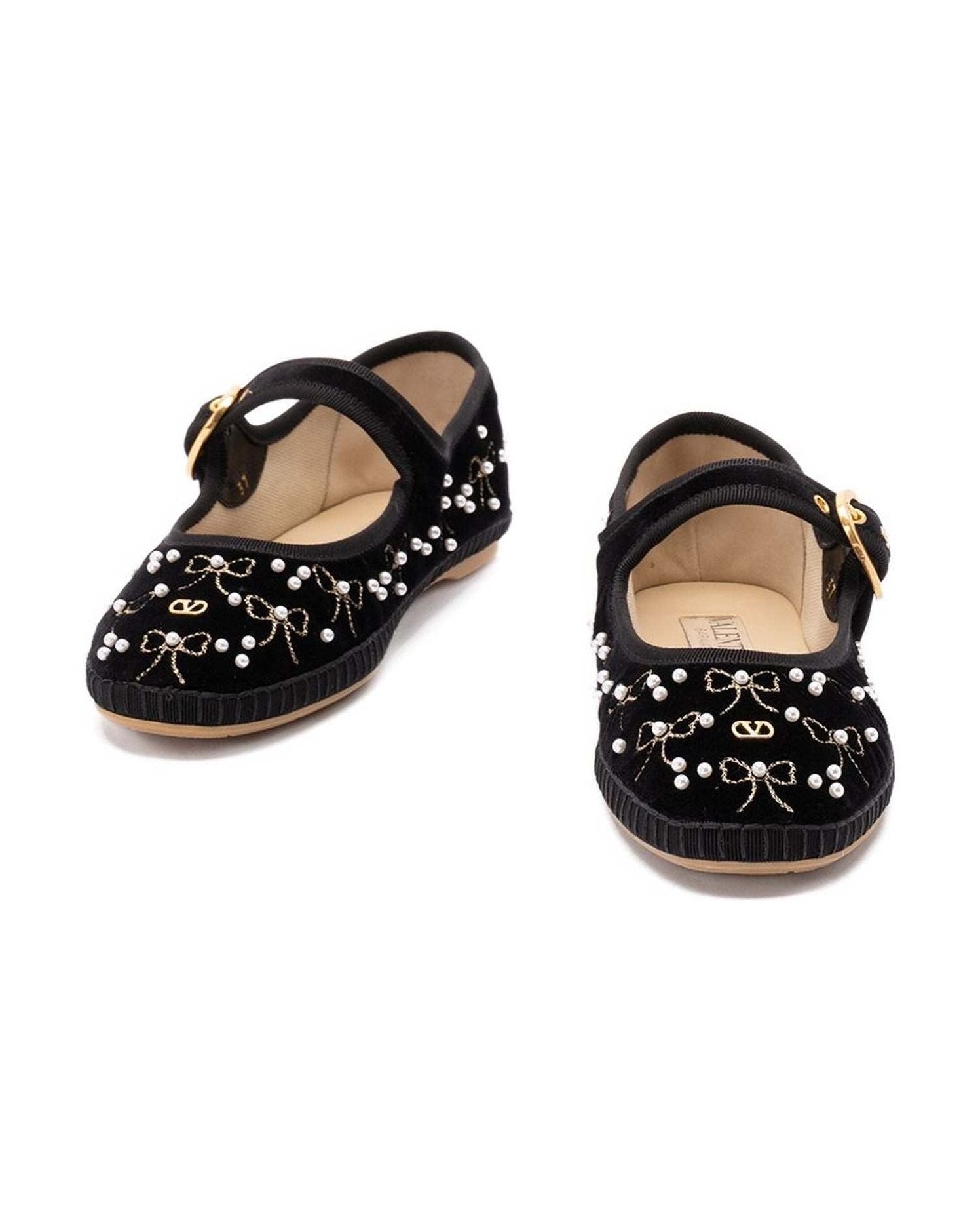 Valentino Black Garavani Flat Shoes Glam Steals
