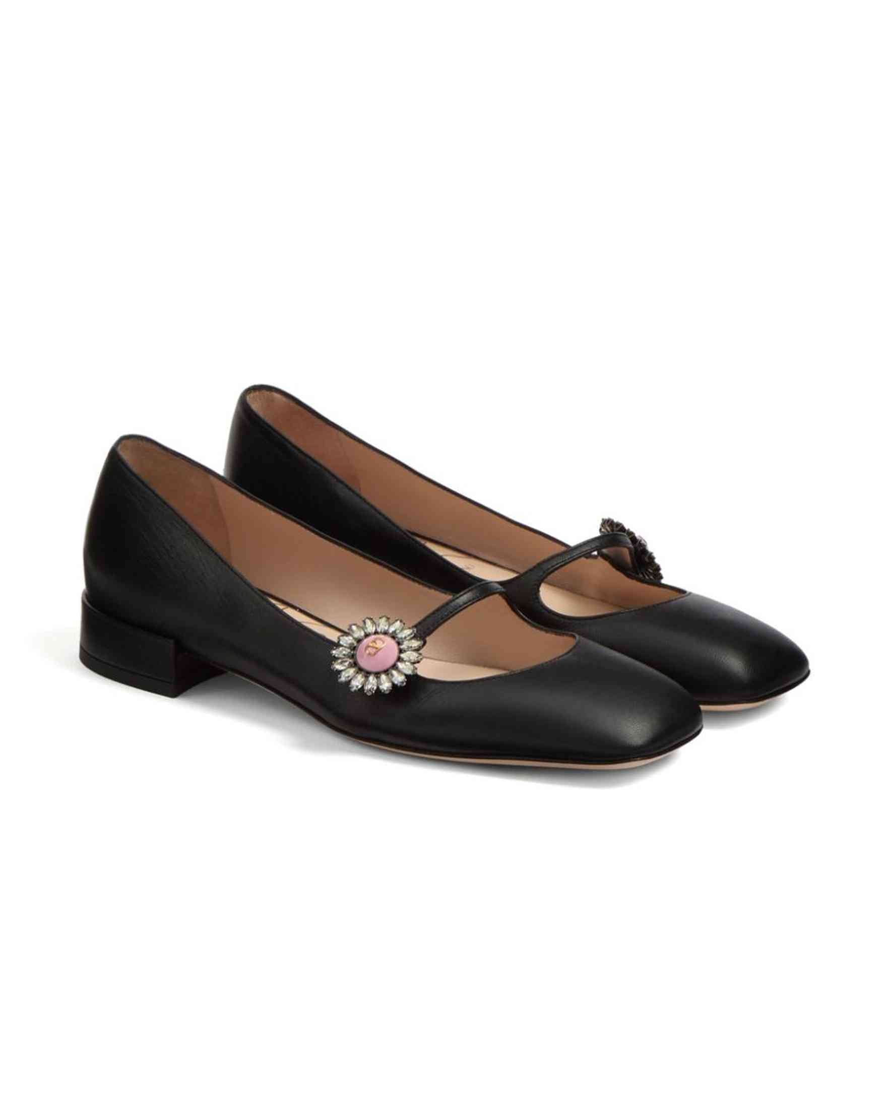 Valentino Black Garavani Flat Shoes Glam Steals