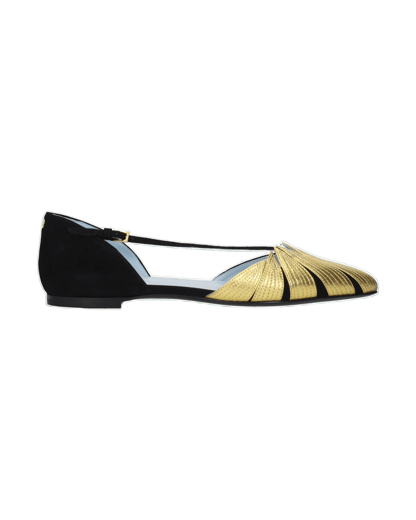 Valentino Garavani Black Leather Flat Flats