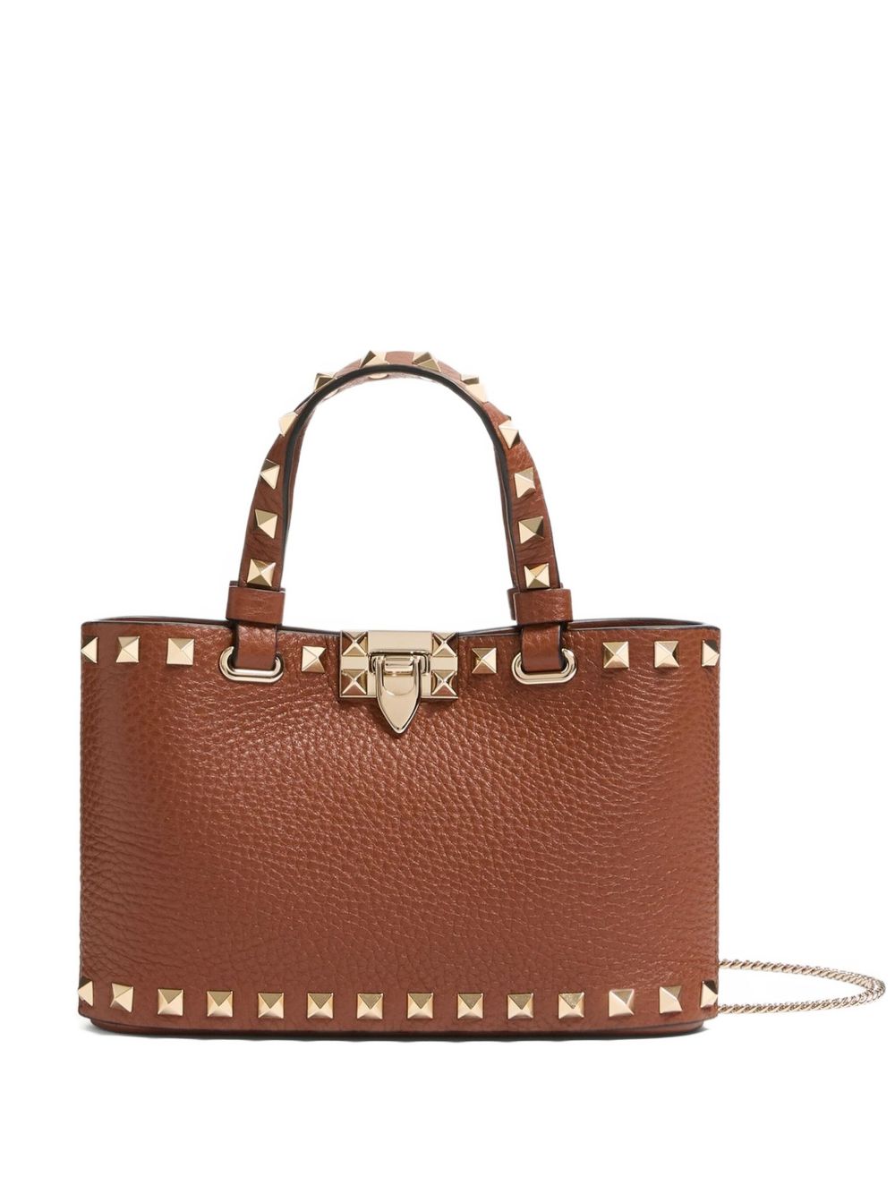 Valentino Brown Leather Garavani Bag Glam Steals
