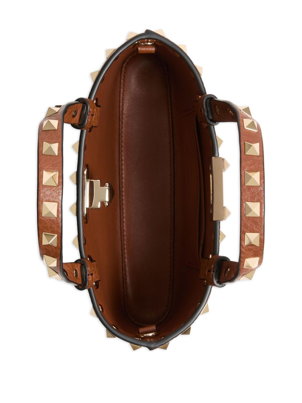 Valentino Brown Leather Garavani Bag Glam Steals