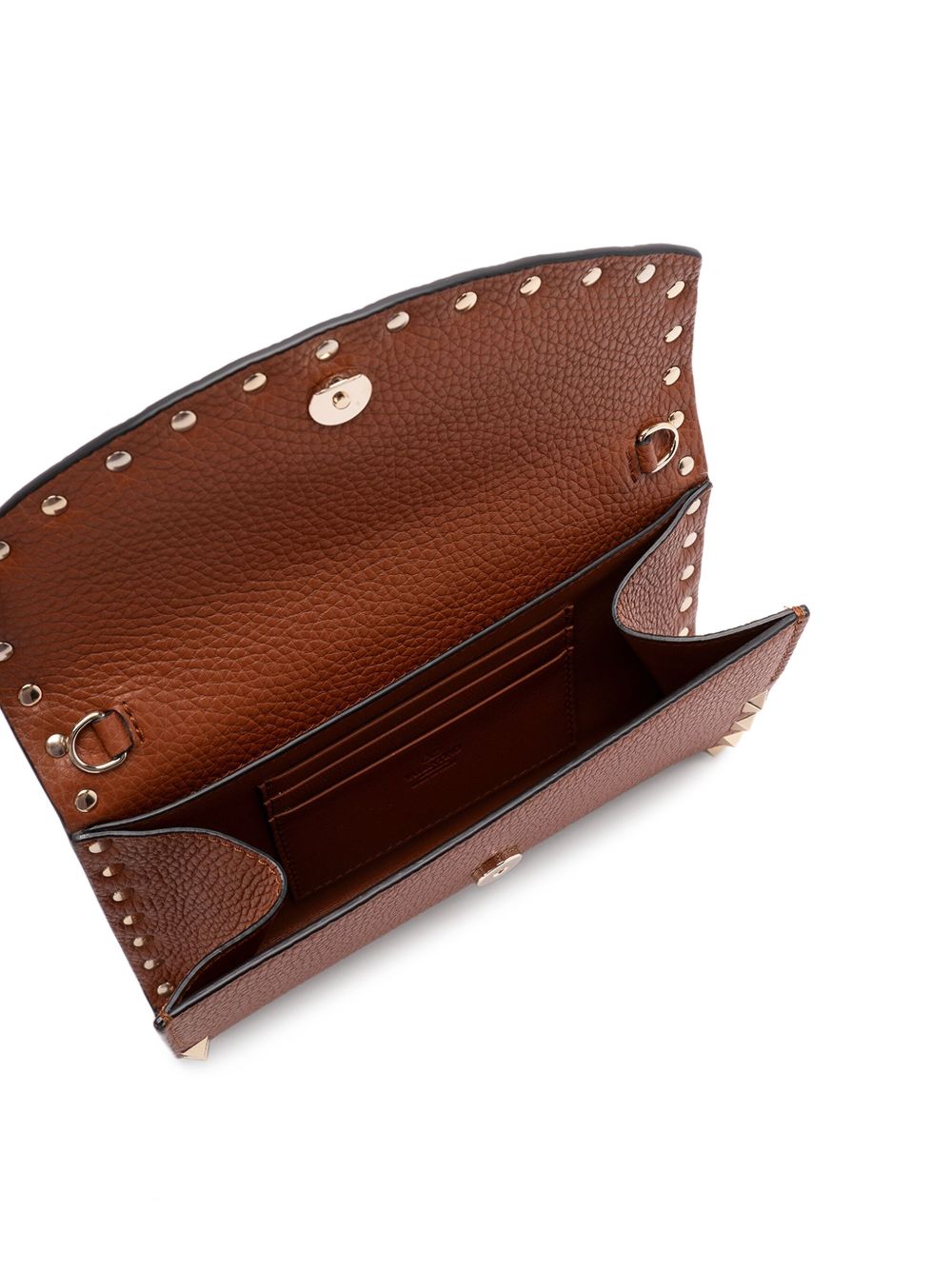 Valentino Brown Leather Garavani Bag Glam Steals