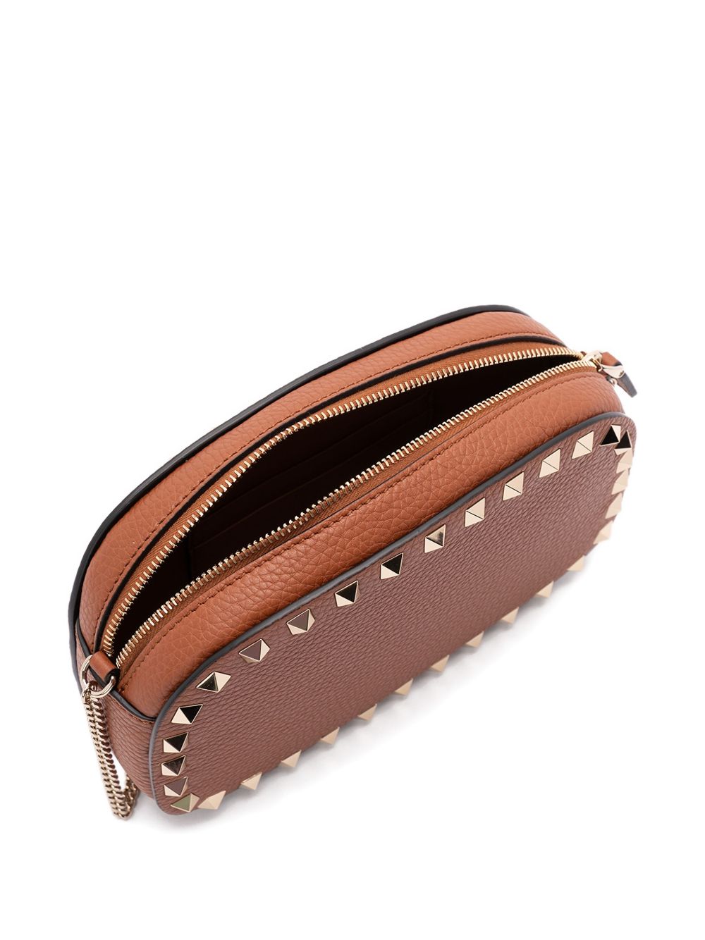 Valentino Brown Leather Garavani Bag Glam Steals