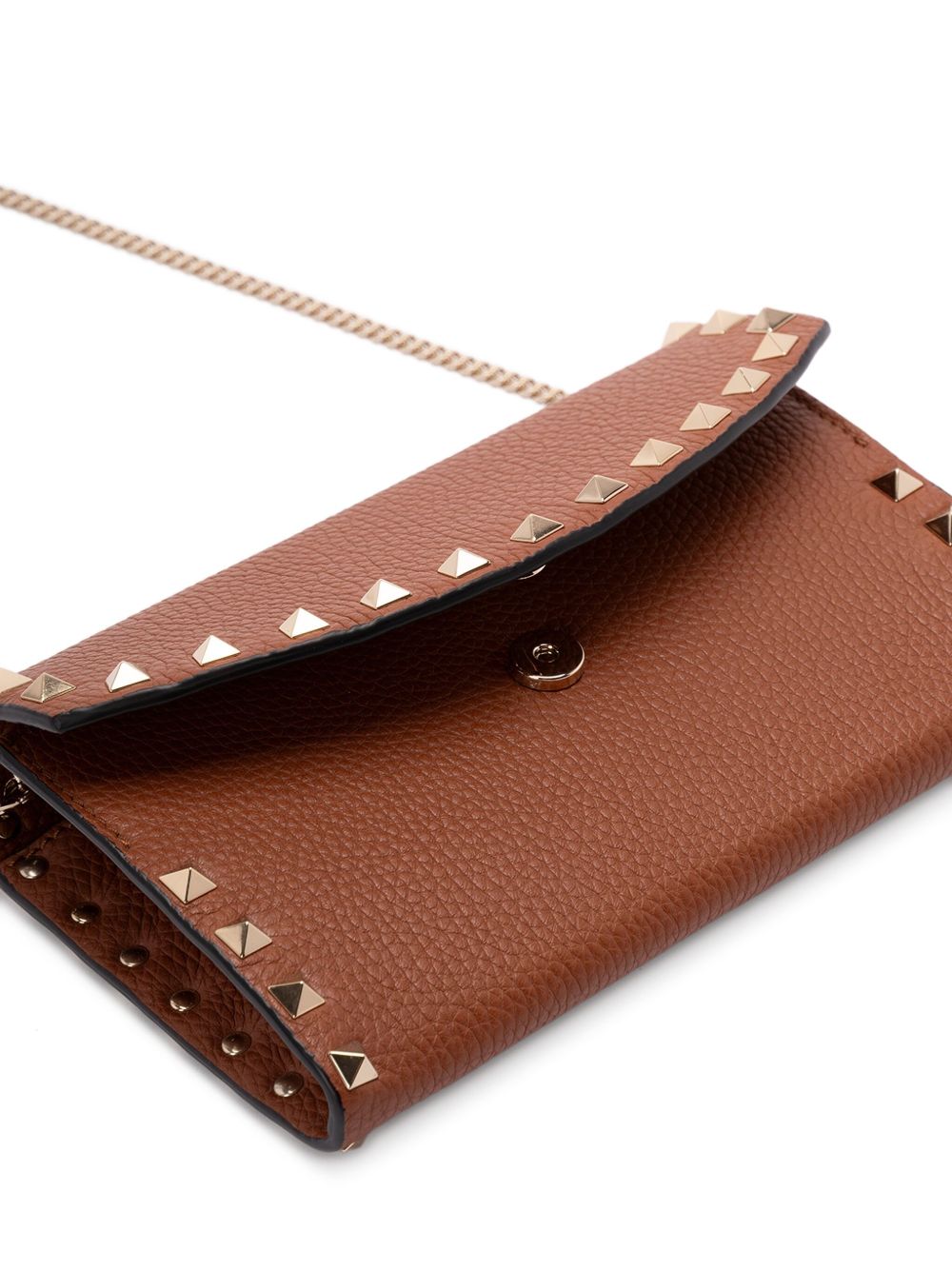 Valentino Brown Leather Garavani Bag Glam Steals