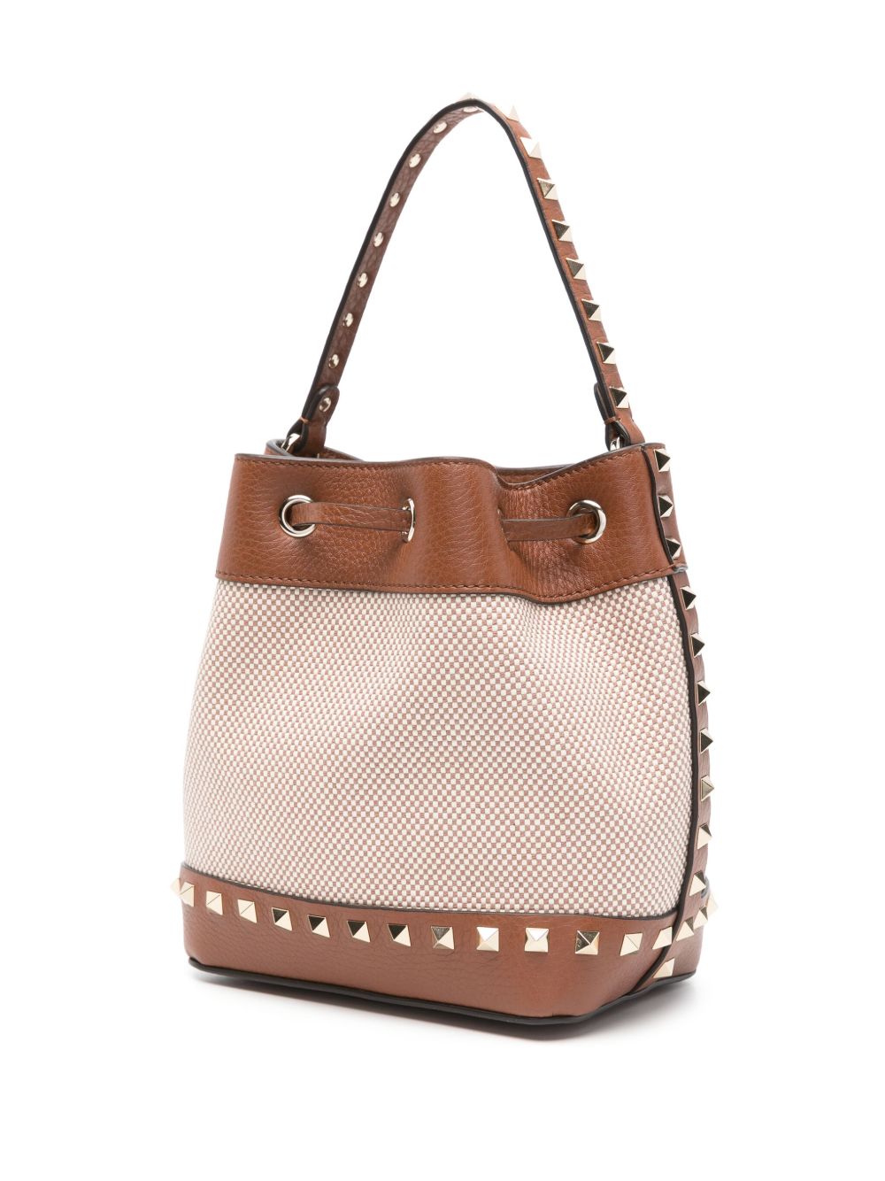 Valentino Canvas Garavani Rockstud Bucket Bag Glam Steals