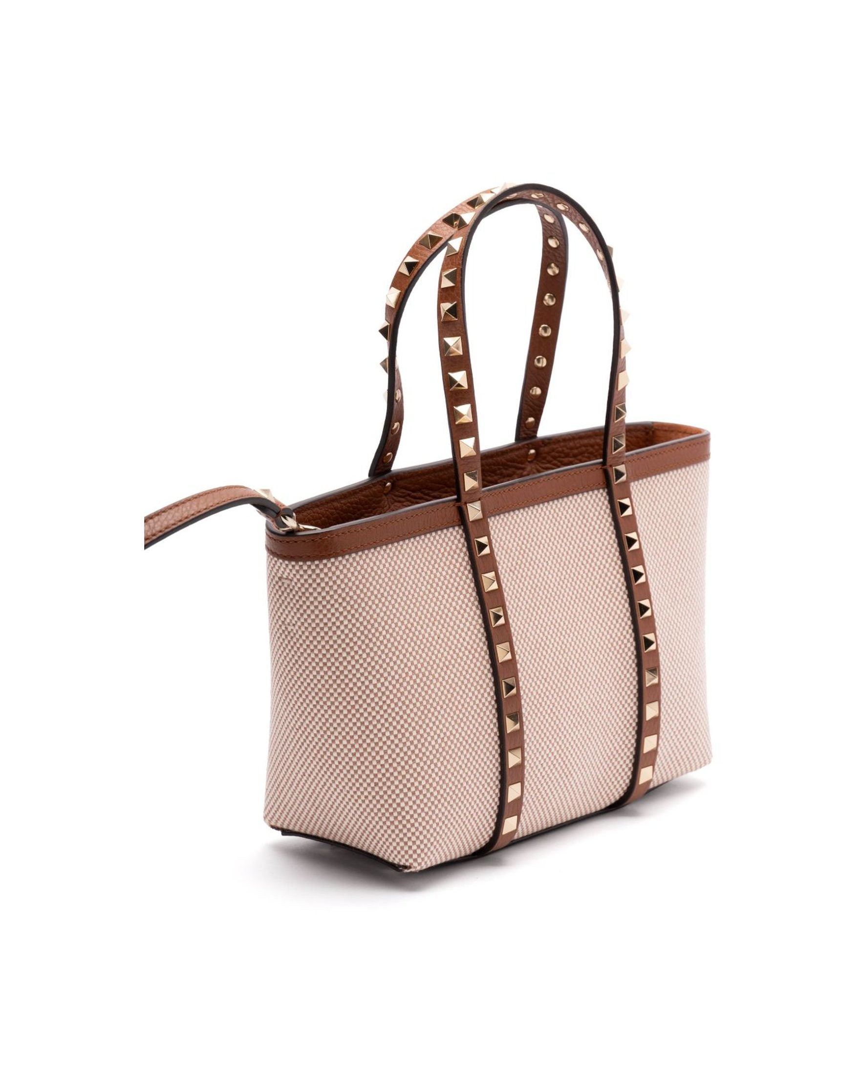 Valentino Canvas Garavani Rockstud Mini Tote Bag Glam Steals