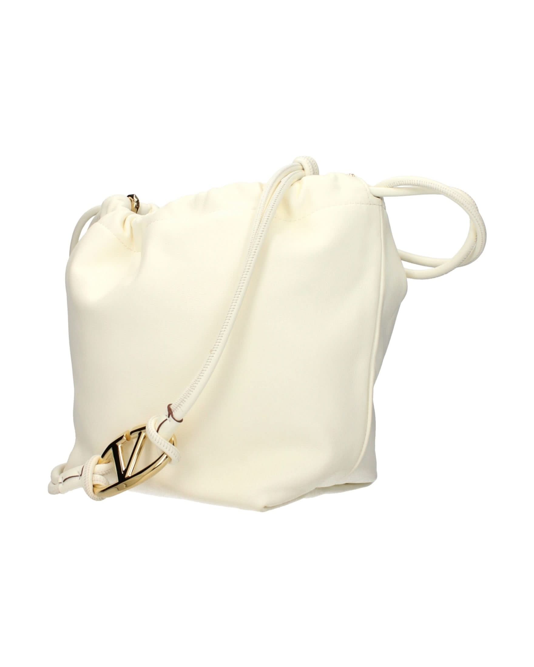 Valentino Garavani Beige Leather Shoulder Bag Shoulder Bags