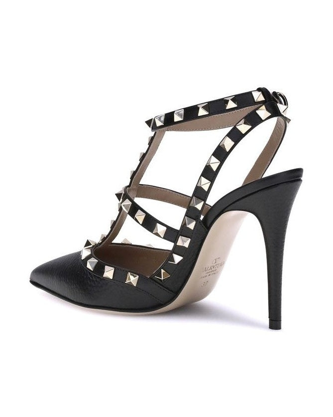 Valentino Garavani Black Calf Leather Bos Taurus Pumps Glam Steals