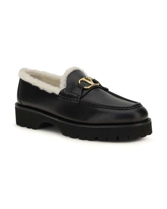 Valentino Garavani Black Calf Leather Bos Taurus Slip On Loafers
