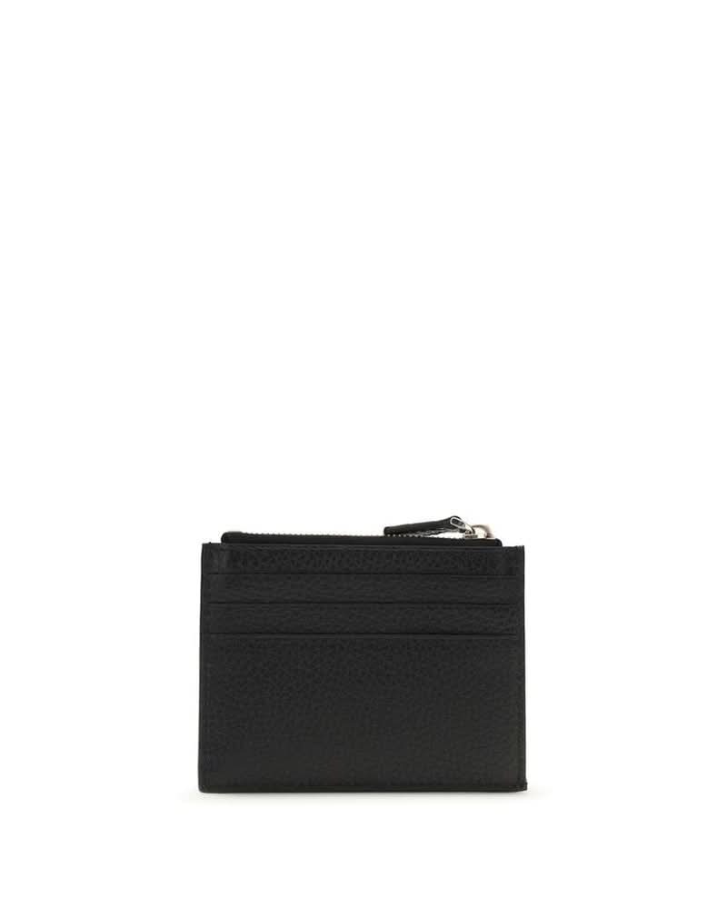 Valentino Garavani Black Calf Leather Bos Taurus Wallet