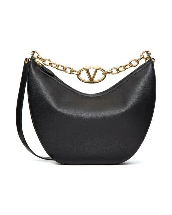 Valentino Garavani Black Calfskin Shoulder Bag Glam Steals