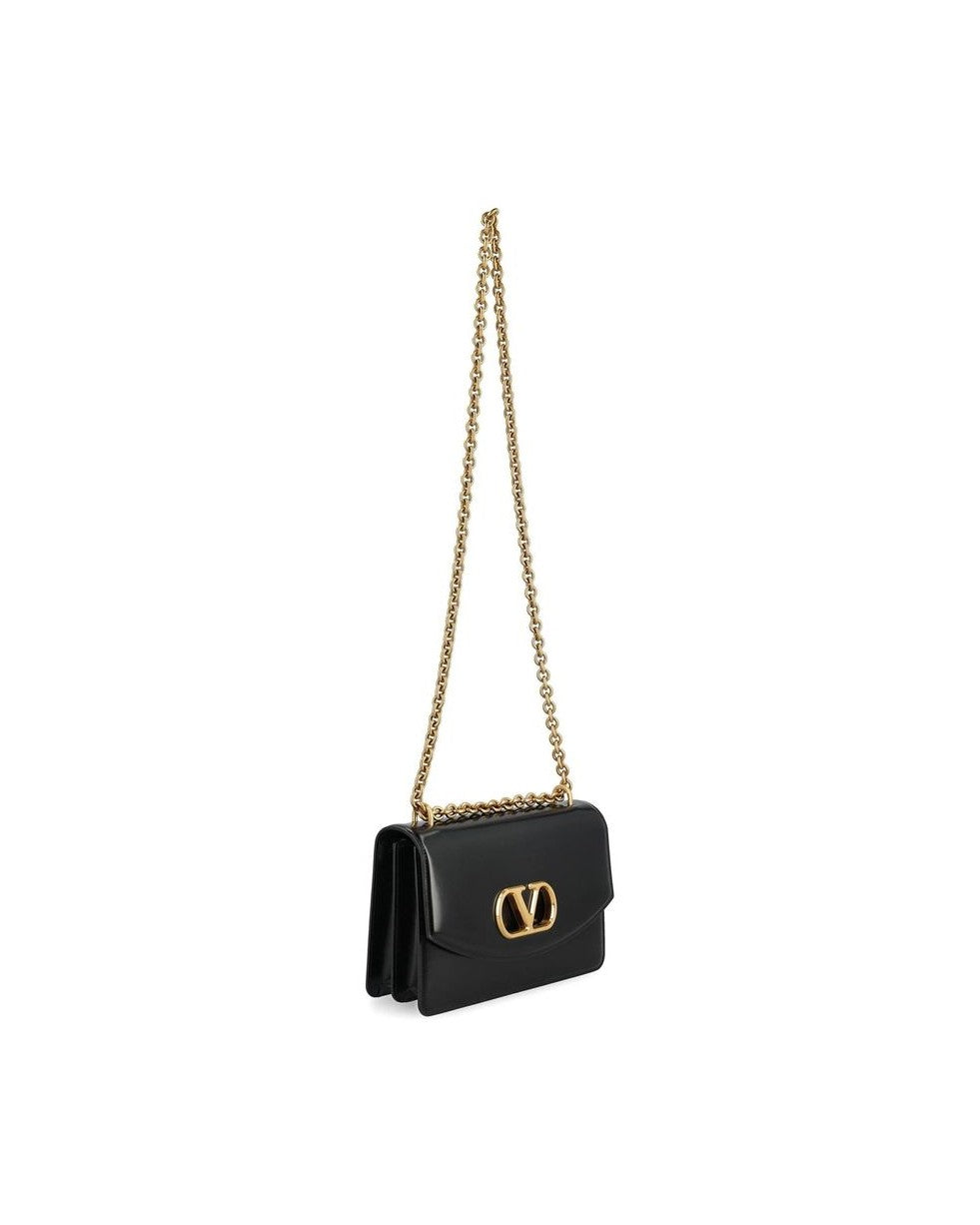 Valentino Garavani Black Calfskin Shoulder Bag Glam Steals