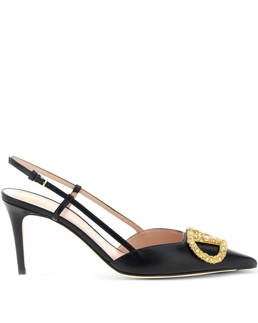 Valentino Garavani Black Heel Medium Heel