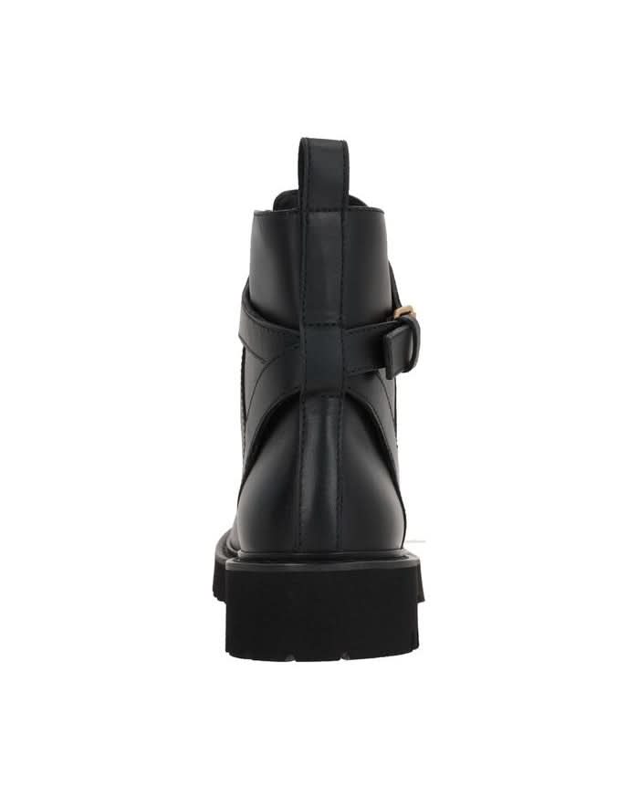 Valentino Garavani Black Lace Calfskin Up Boots Boots