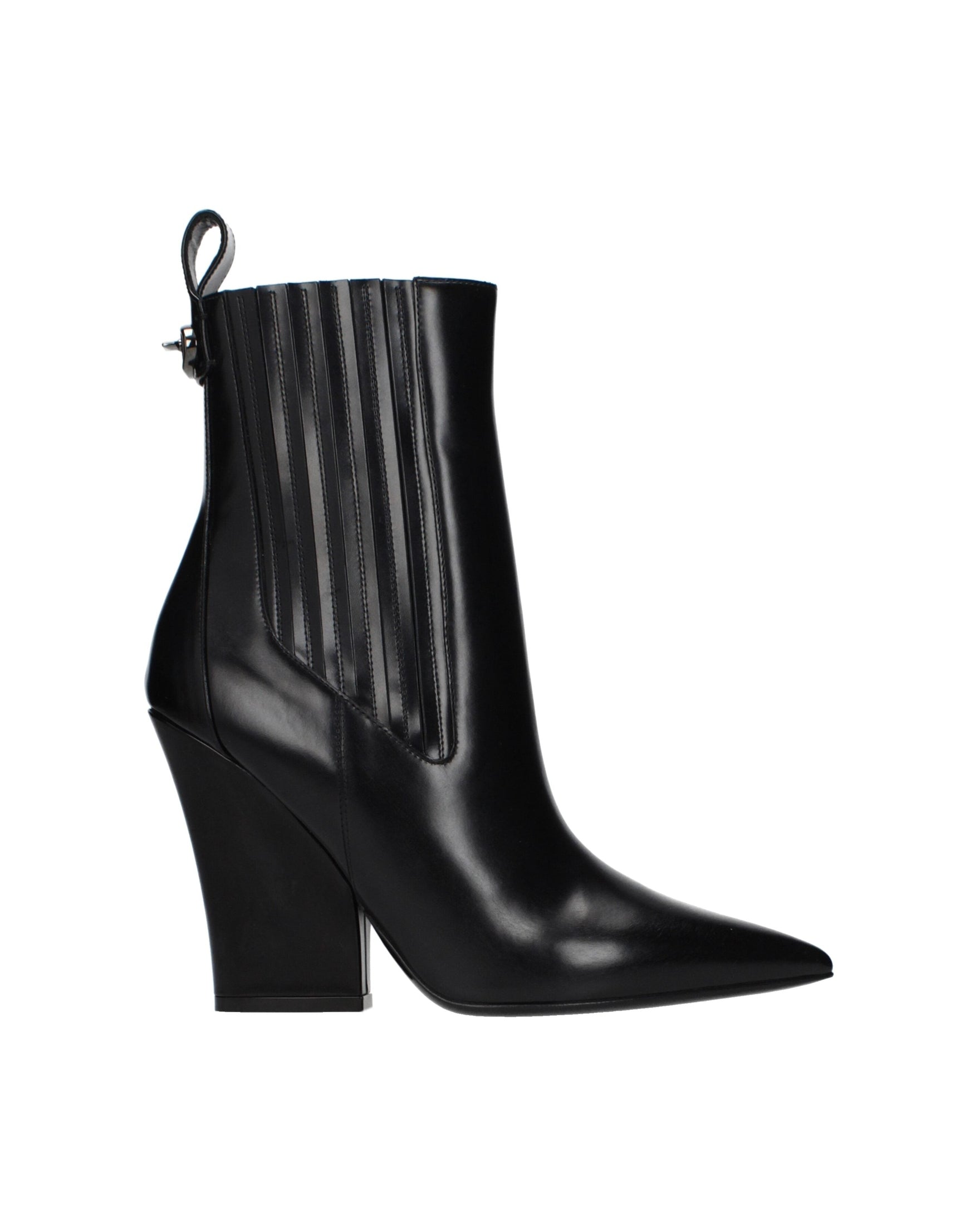 Valentino Garavani Black Leather Ankle Boots Glam Steals
