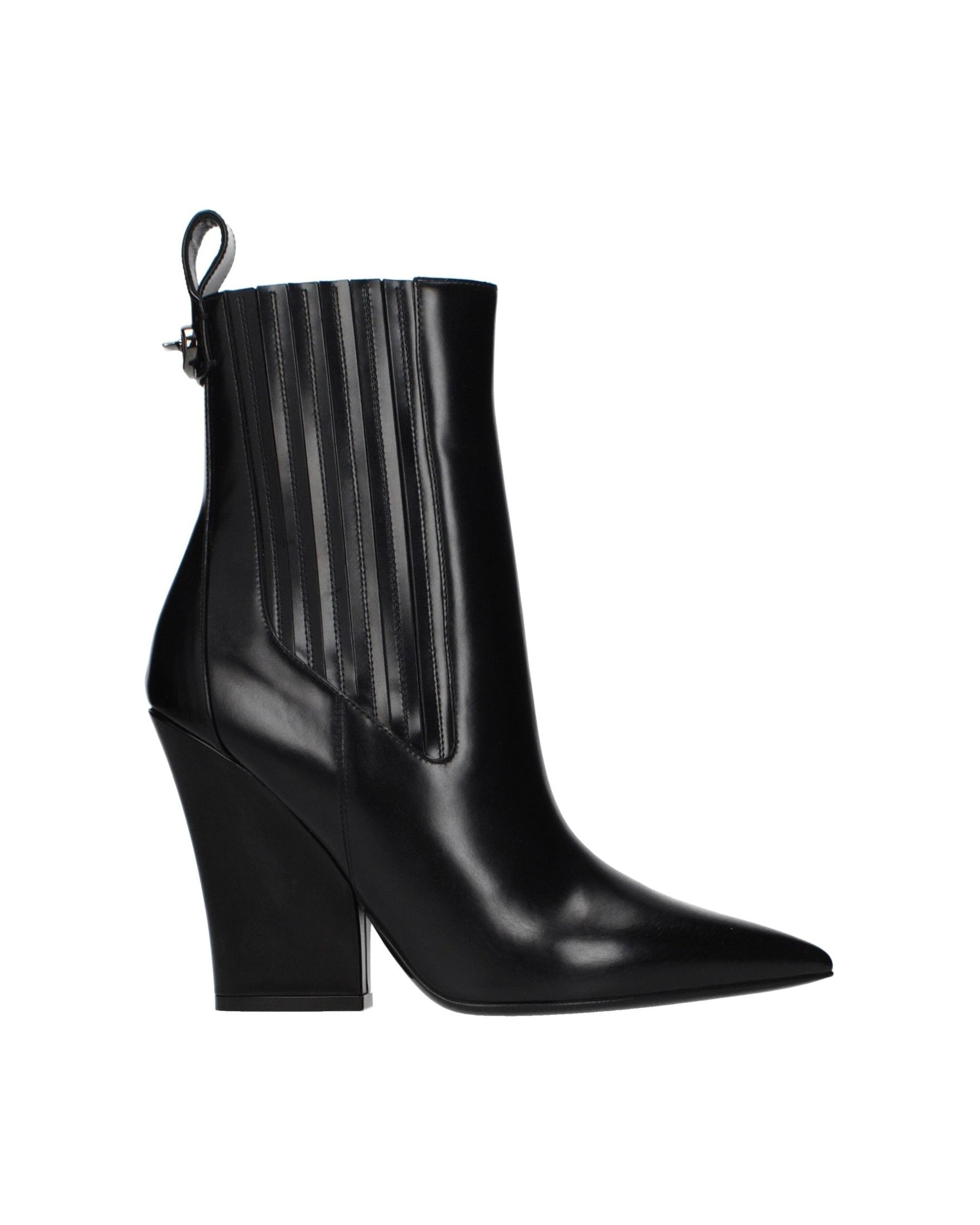 Valentino Garavani Black Leather Ankle Boots Glam Steals