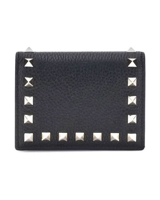 Valentino Garavani Black Leather Calf Bos Taurus Wallet Glam Steals