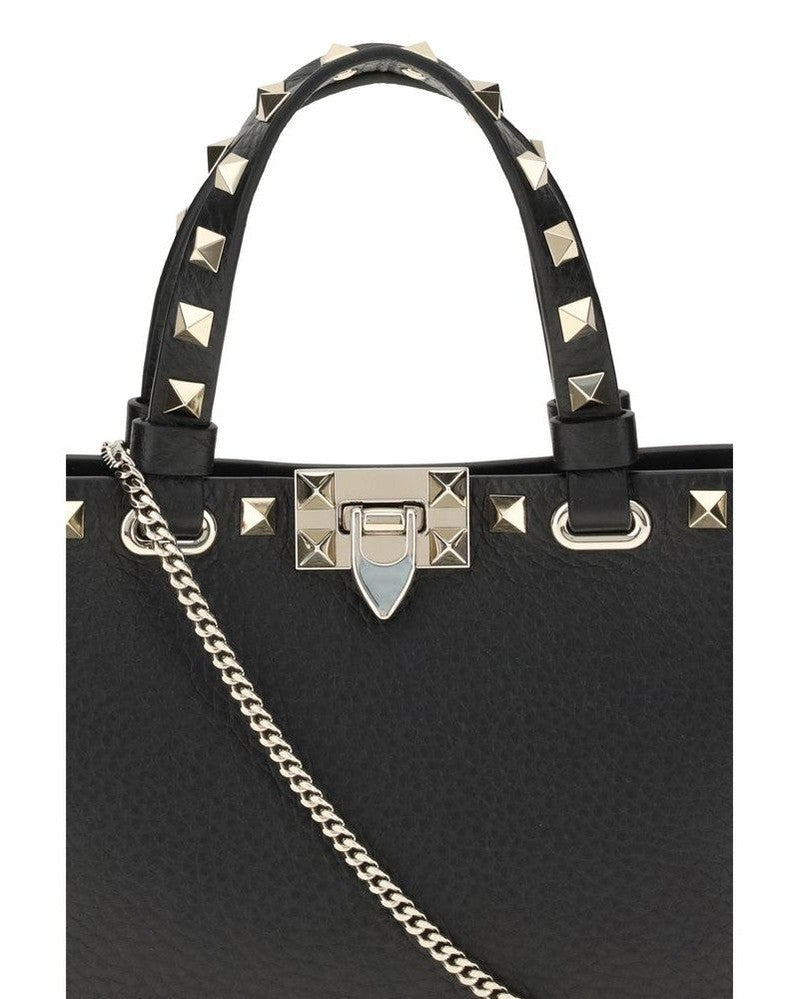 Valentino Garavani Black Leather Calf Bos Taurus Shoulder Bag Glam Steals