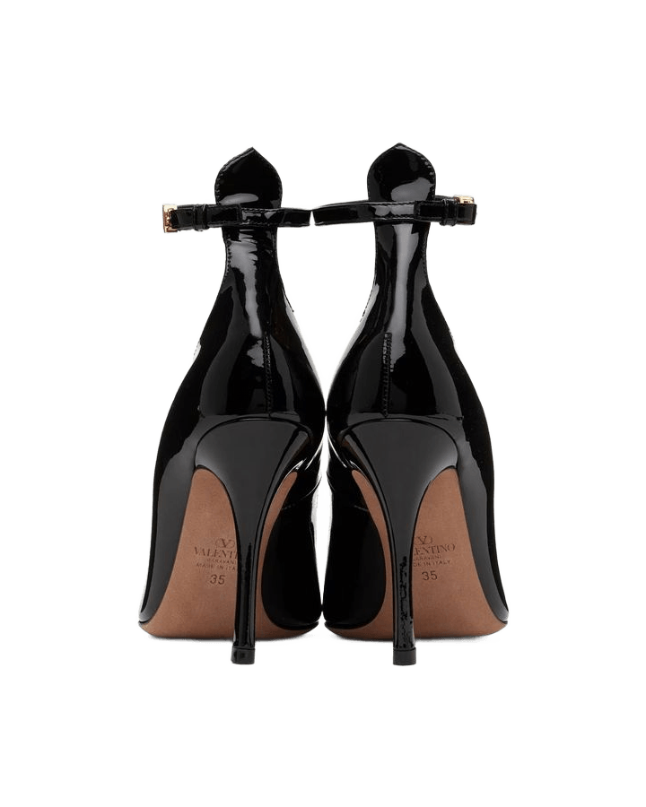 Valentino Garavani Black Patent Leather High Heels Glam Steals