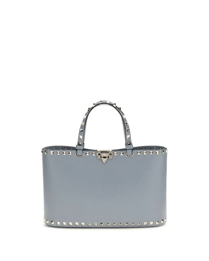 Valentino Garavani Blue Calf Leather Bos Taurus Shoulder Bag