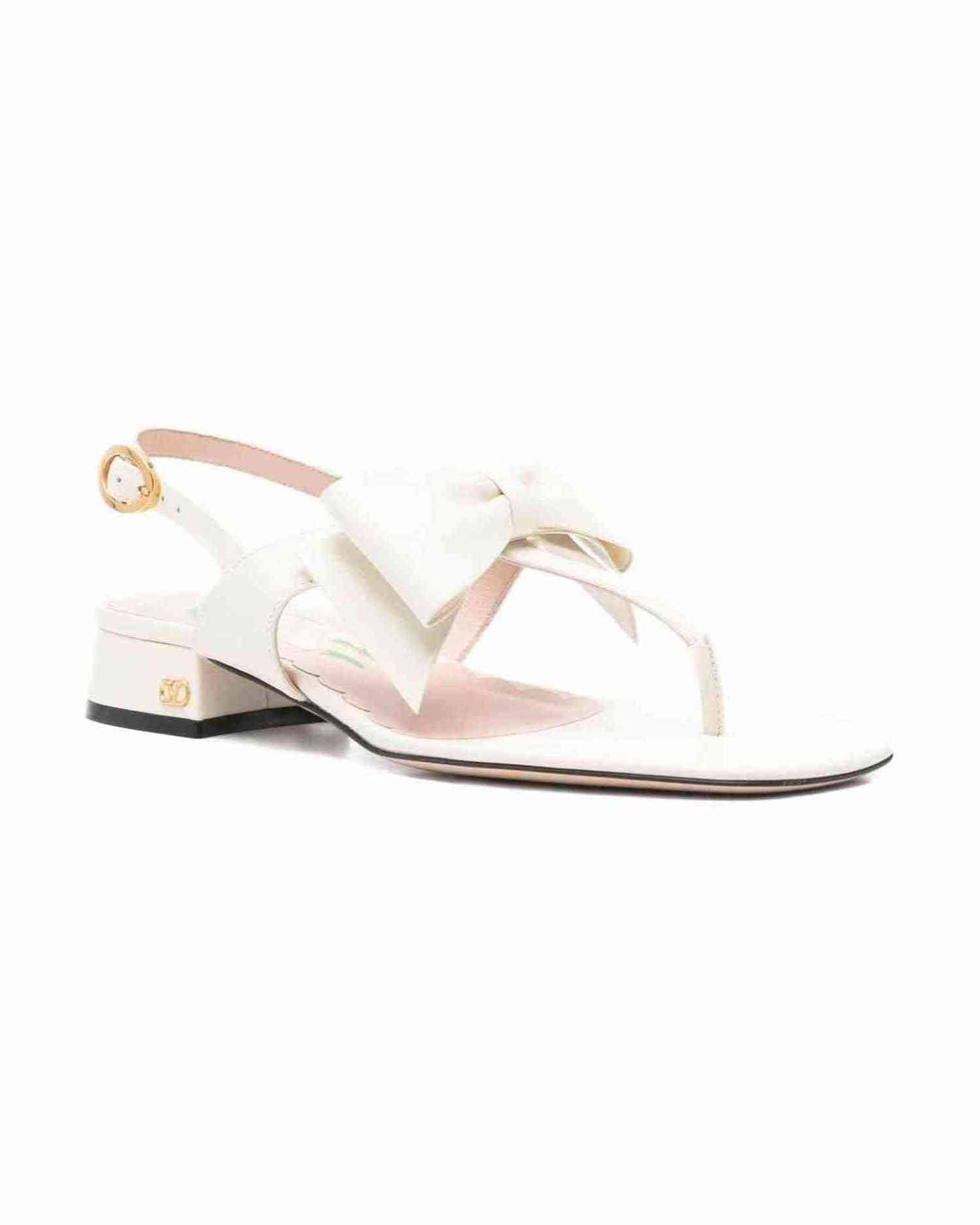 Valentino Garavani Bow Embellished Slingback Sandals Glam Steals