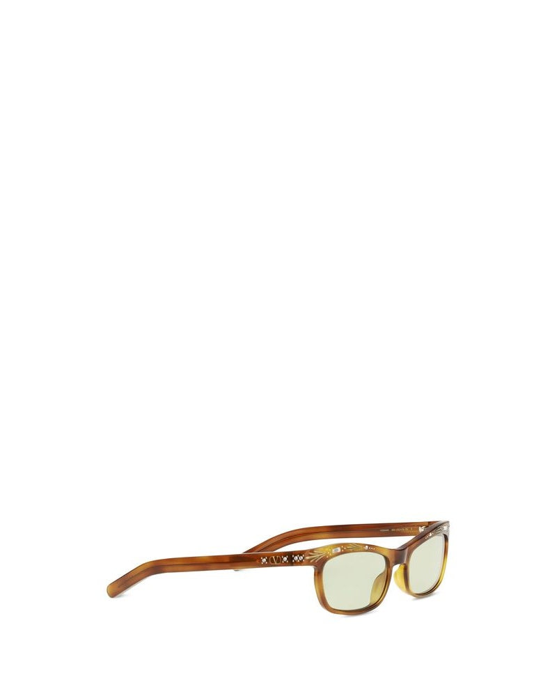 Valentino Garavani Brown Acetate Sunglasses Glam Steals
