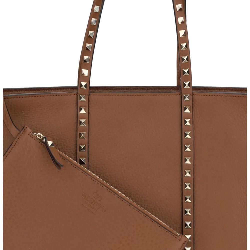 Valentino Garavani Brown Calfskin Tote Bag Glam Steals