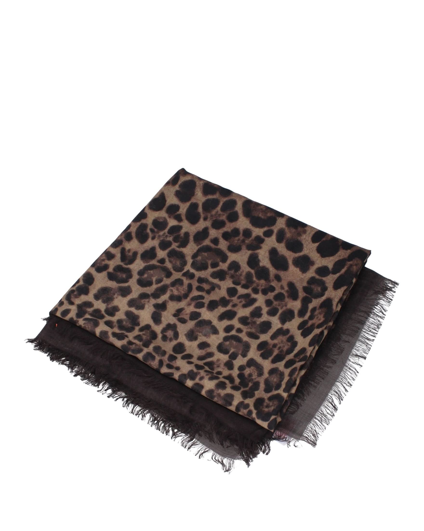 Valentino Garavani Brown Cashmere Foulard Scarf Scarves & Shawls
