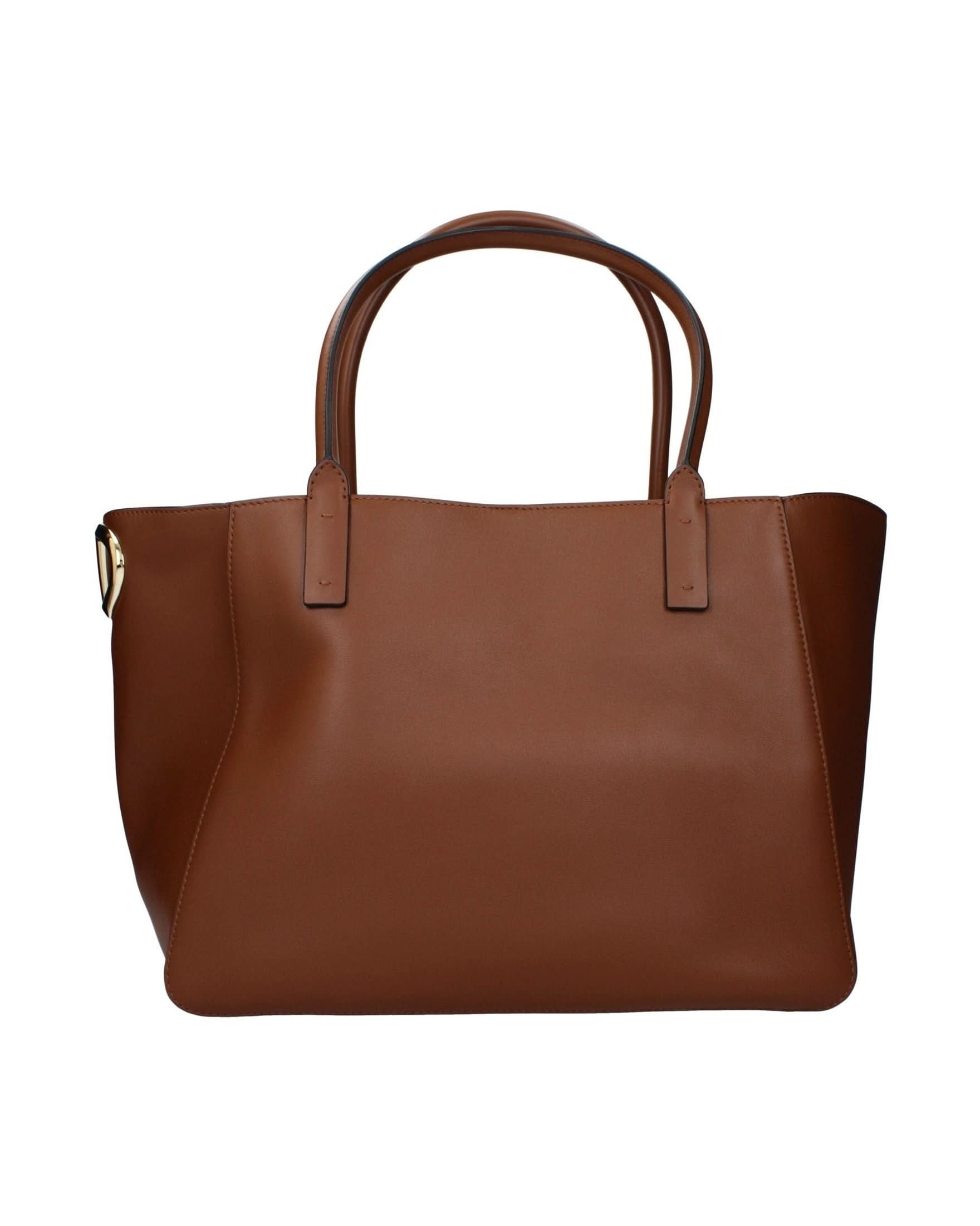 Valentino Garavani Brown Leather Handbag Satchel Bags