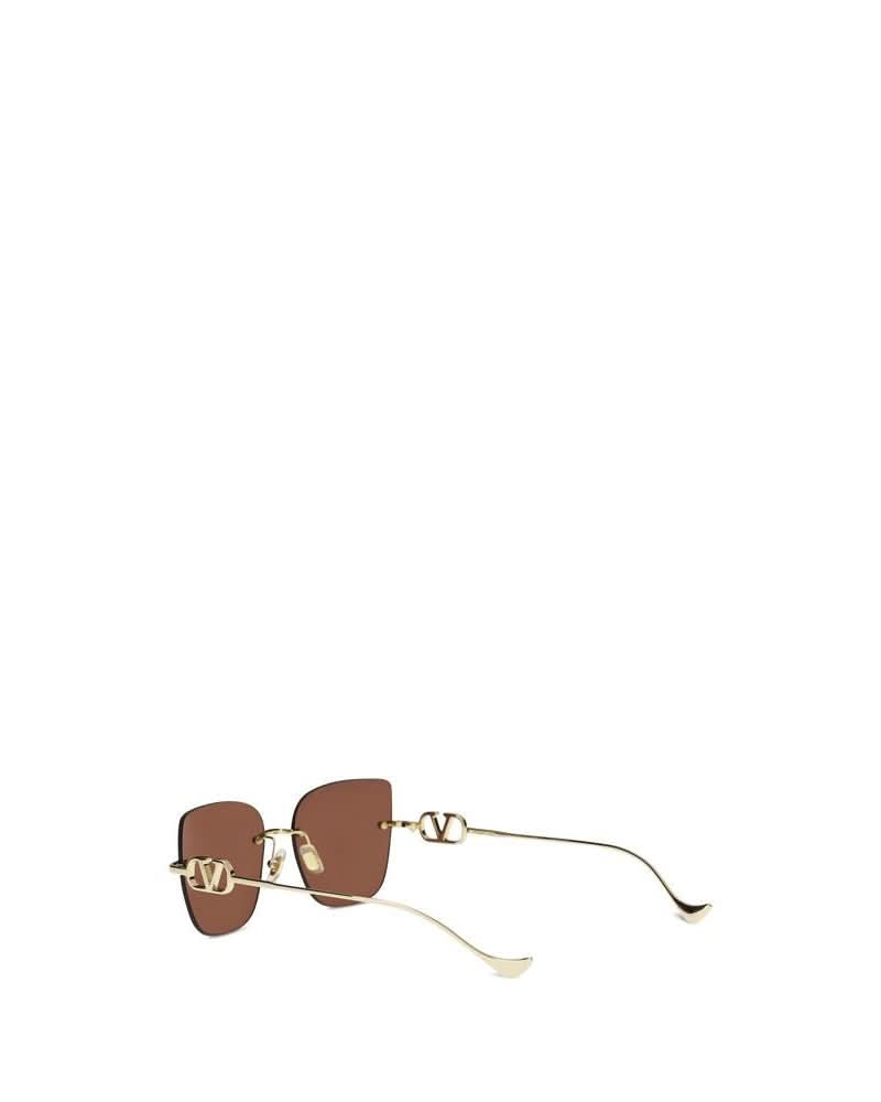 Valentino Garavani Brown Metal Sunglasses Glam Steals