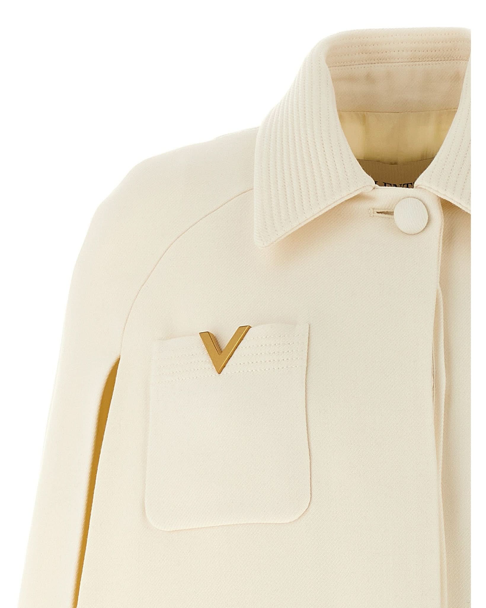 Valentino Garavani Drill Hood Cape Glam Steals