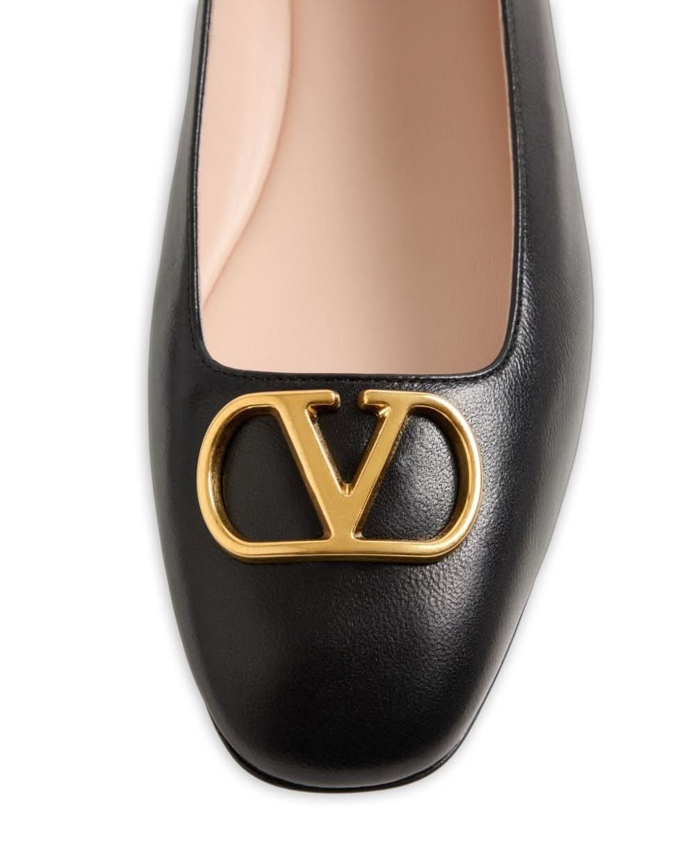 Valentino Garavani VLogo Ballet Flats Glam Steals