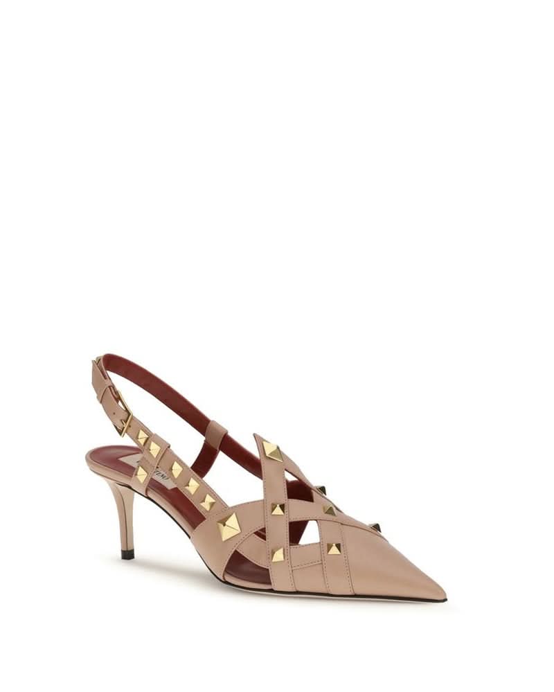 Valentino Garavani Goatskin Mid Heel Heels