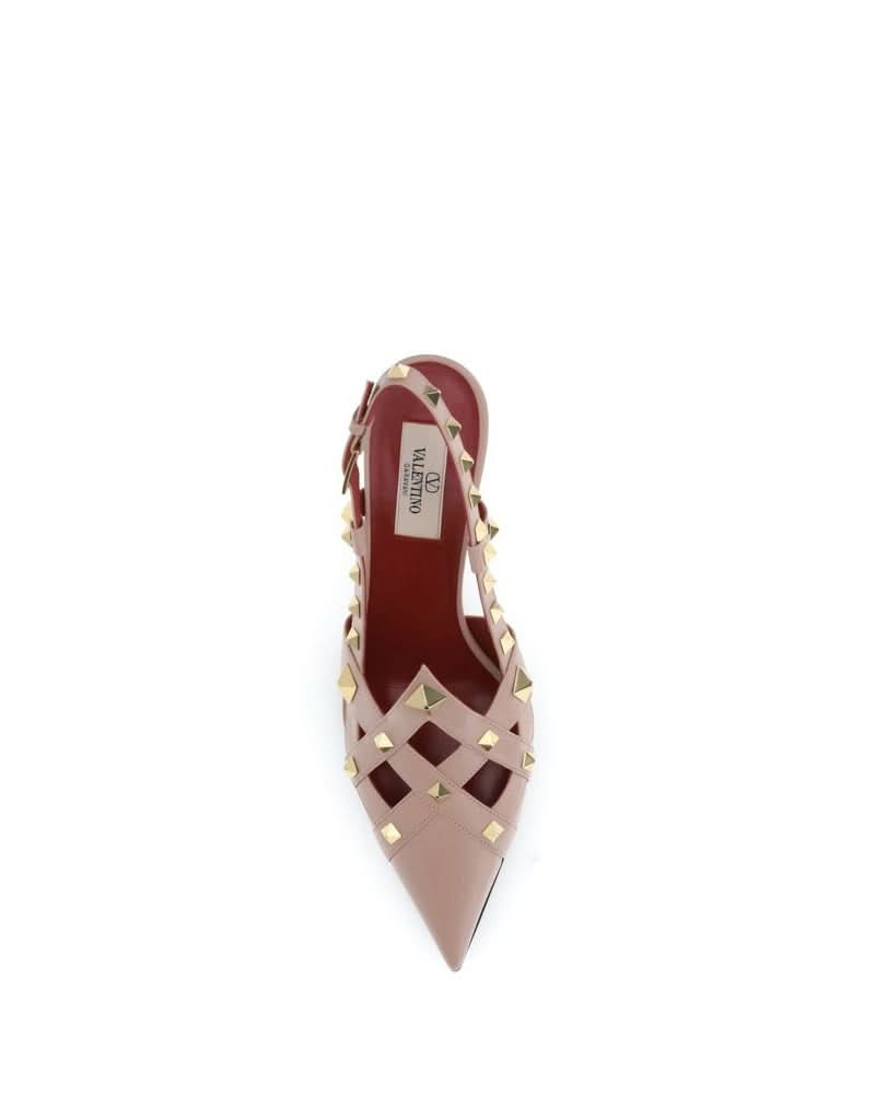 Valentino Garavani Goatskin Mid Heel Heels