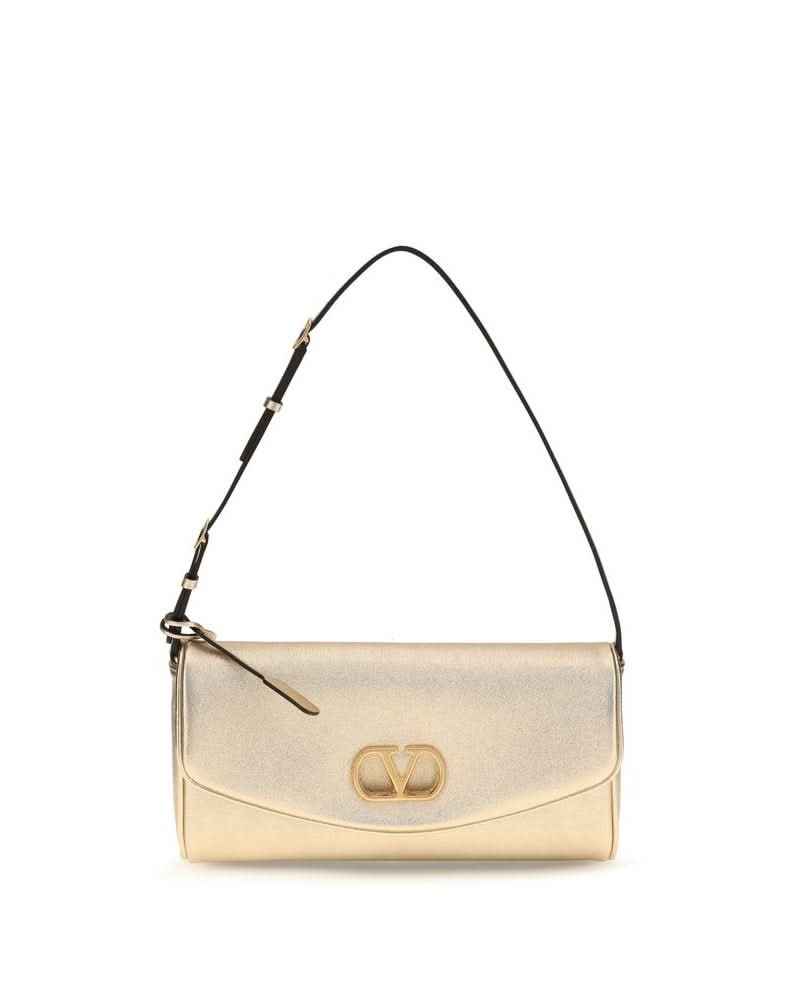 Valentino Garavani Gold Lamb Ovis Aries Clutch Bag Glam Steals