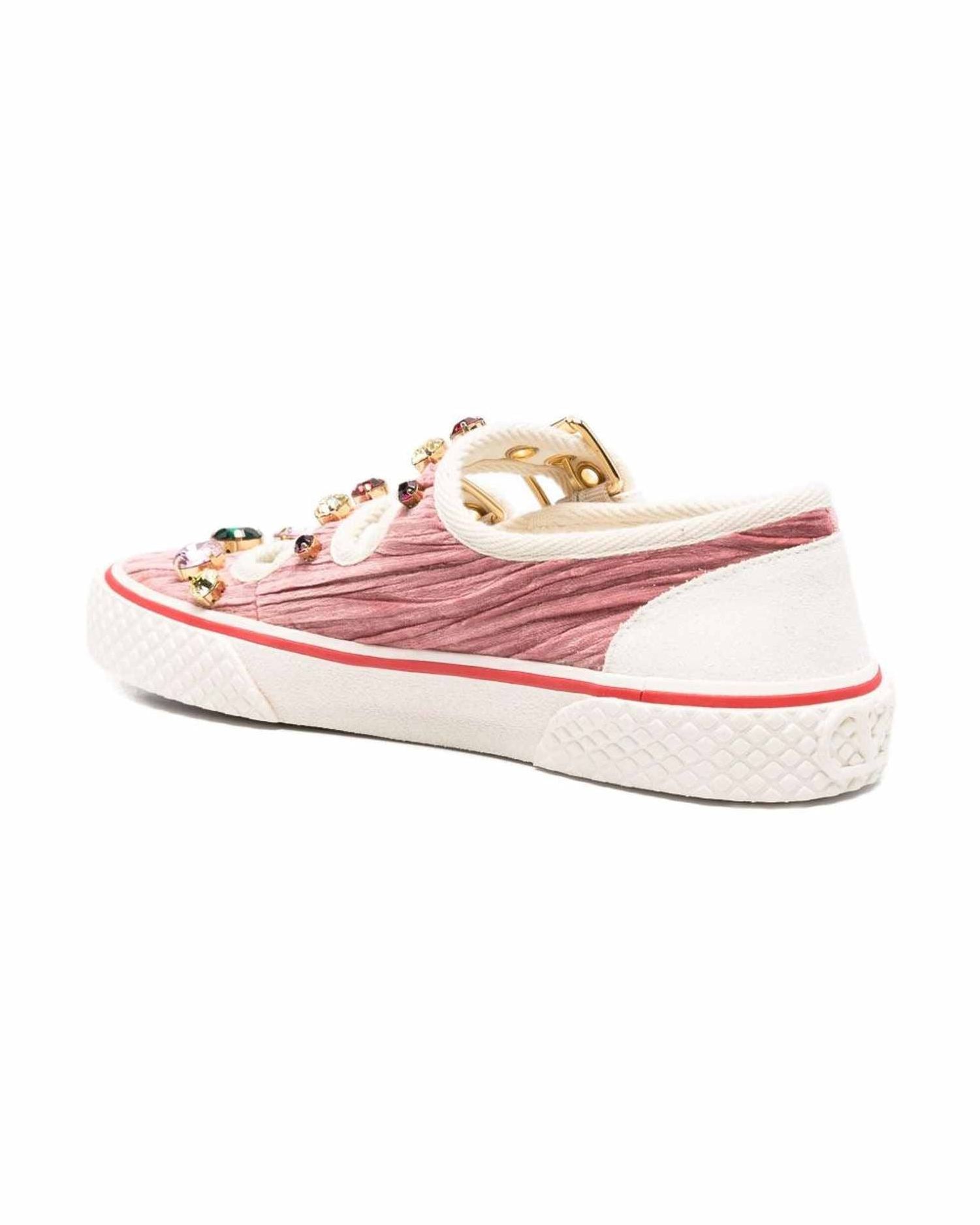 Valentino Garavani Jewel Embellished Buckle Sneakers Glam Steals
