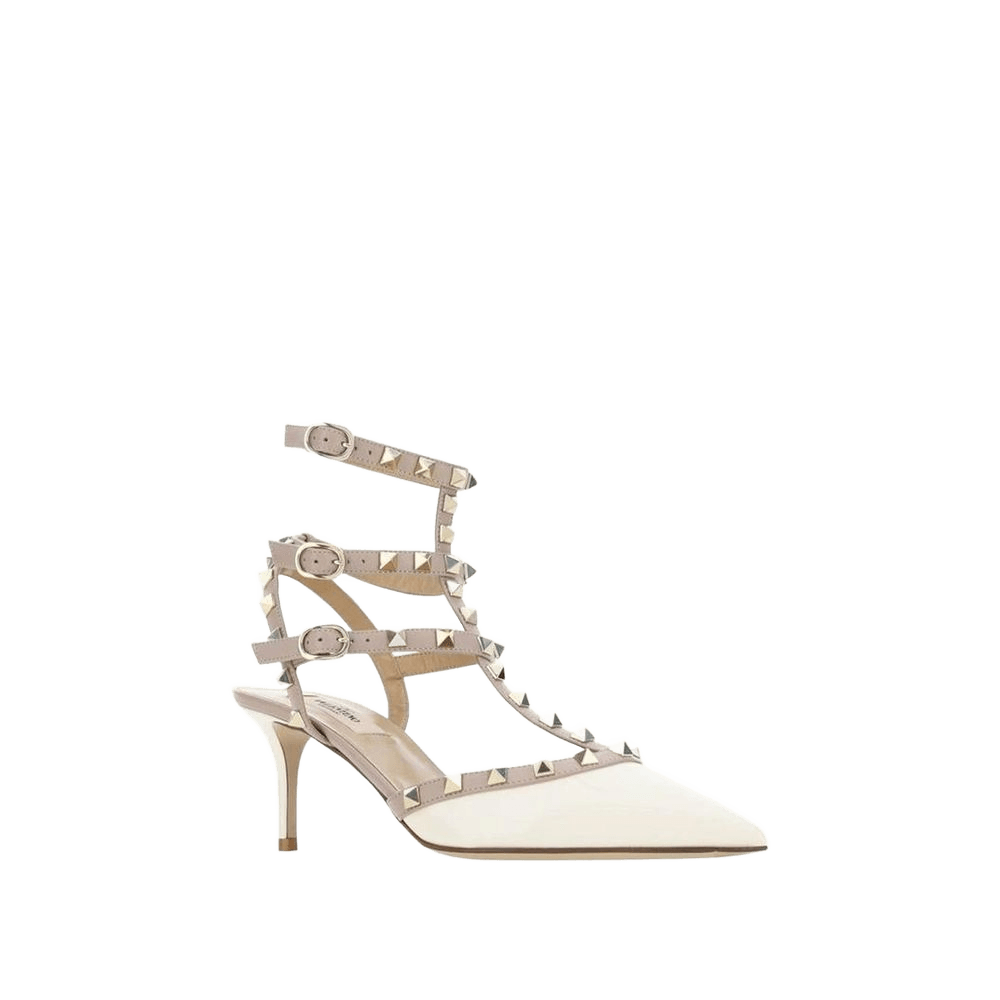 Valentino Garavani Leather Bicolor Platform Pumps
