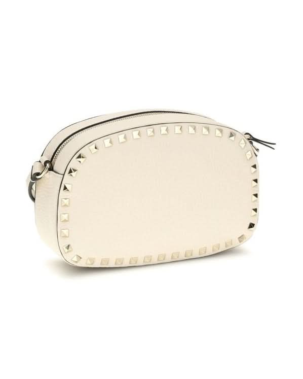 Valentino Garavani Leather Cream Calf Bos Taurus Shoulder Bag Shoulder Bags