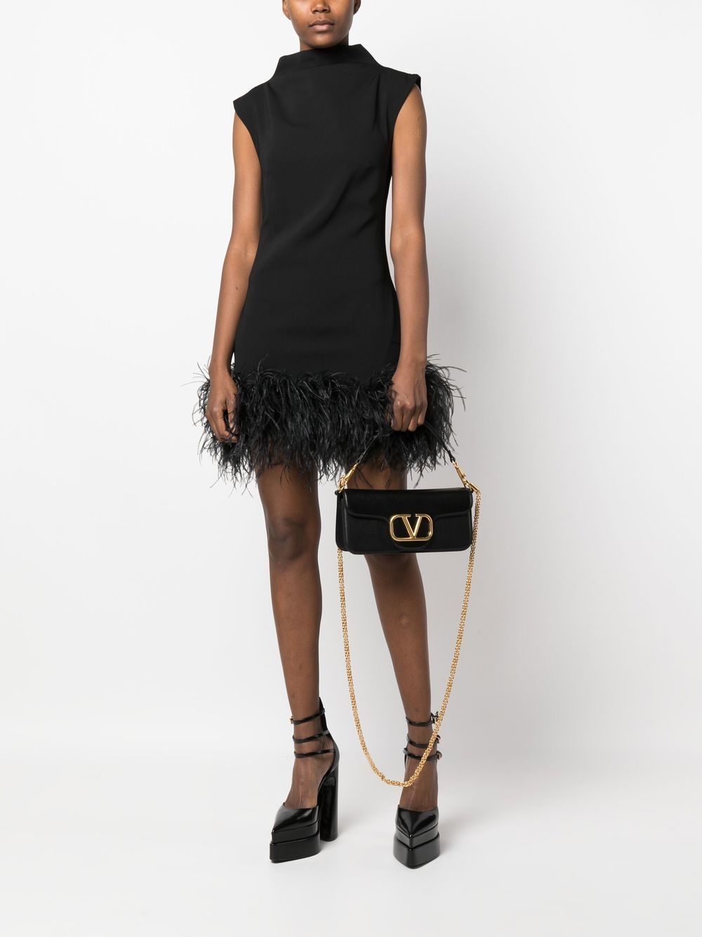 Valentino Garavani Locò Calfskin Shoulder Bag Glam Steals