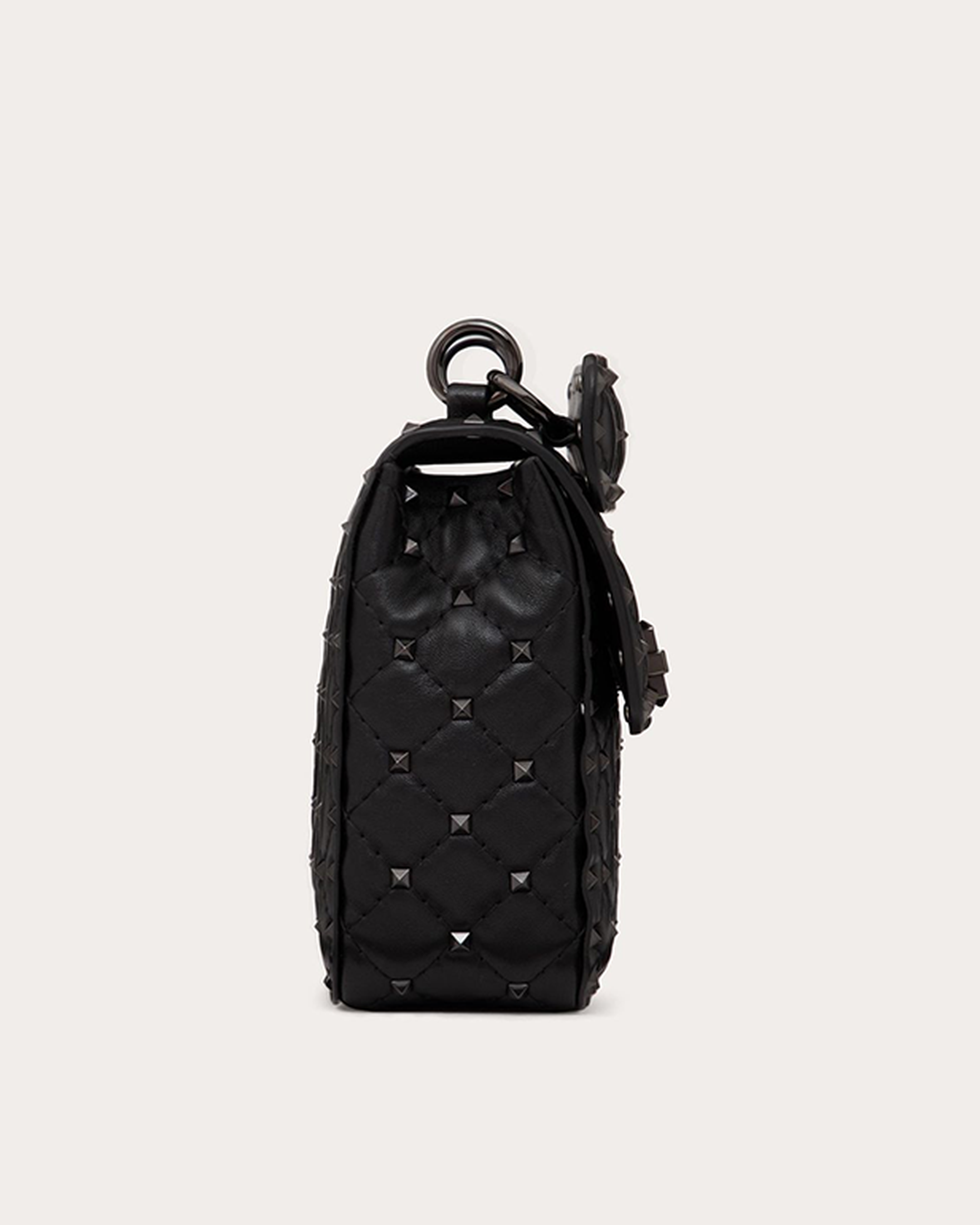 Valentino Garavani Nappa Leather Medium Rockstudt Spike Black Bag Glam Steals