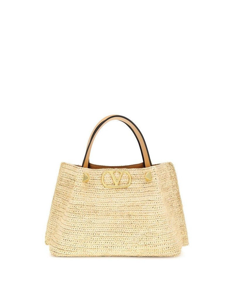 Valentino Garavani Natural Raffia Shoulder Bag Glam Steals
