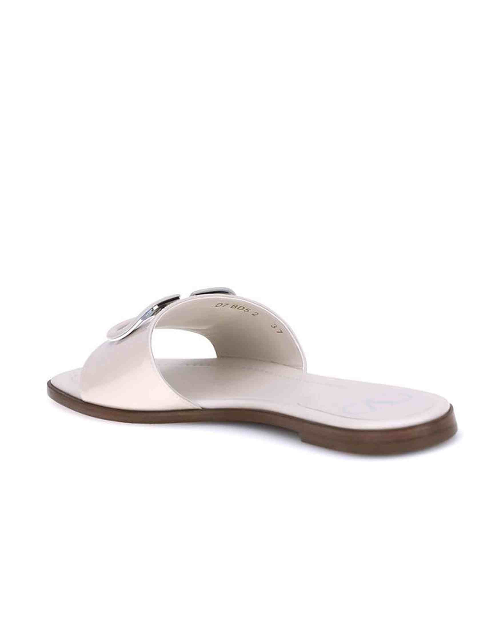 Valentino Garavani Patent Leathe Vlogo Slide Sandals Glam Steals