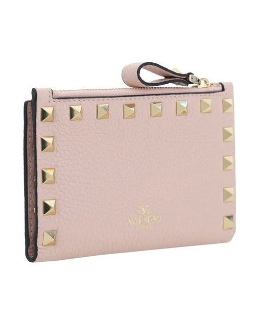 Valentino Garavani Pink Leather Calf Bos Taurus Wallet Glam Steals