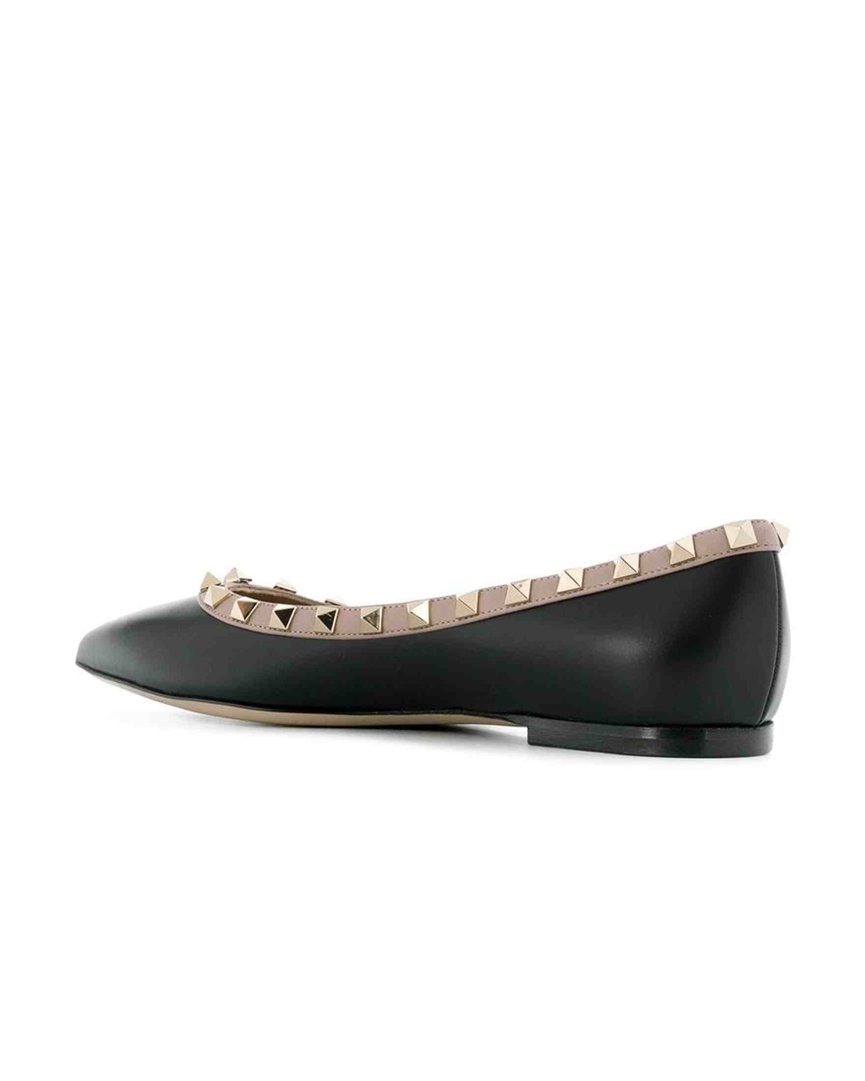 Valentino Garavani Rockstud Embellished Ballerina Shoes Glam Steals