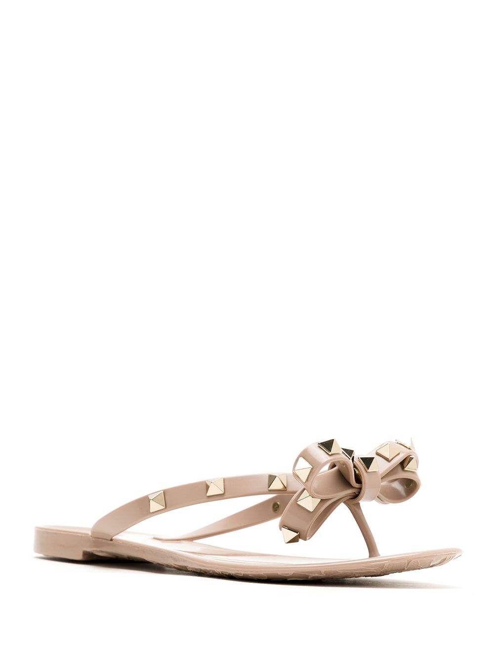 Valentino Garavani Rockstud Rubber Flip Flops Glam Steals